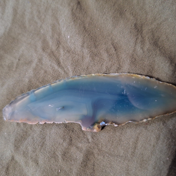 Small Blue Agate Slice - Picture 2 of 2